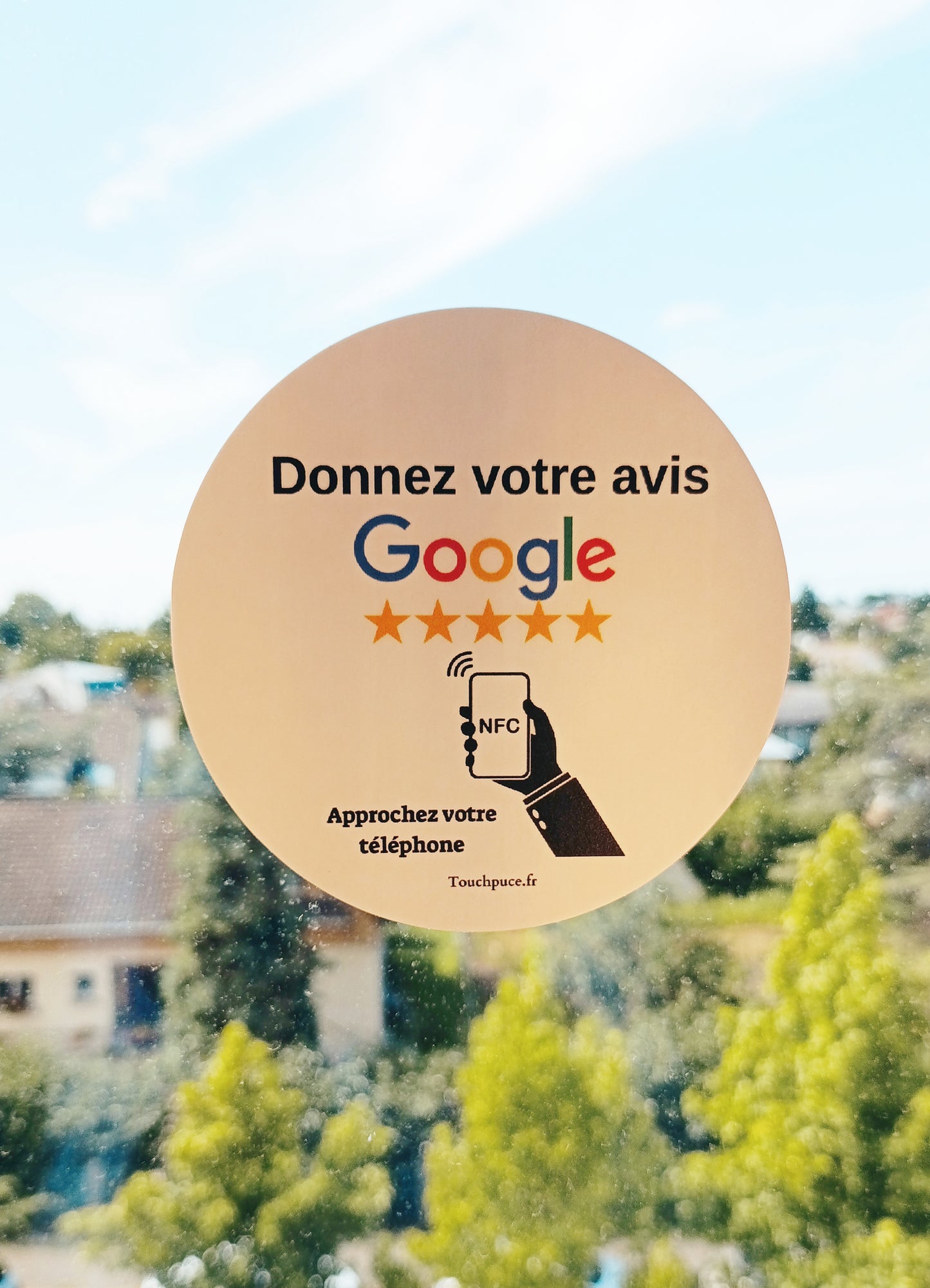 Sticker vitrine avis Google