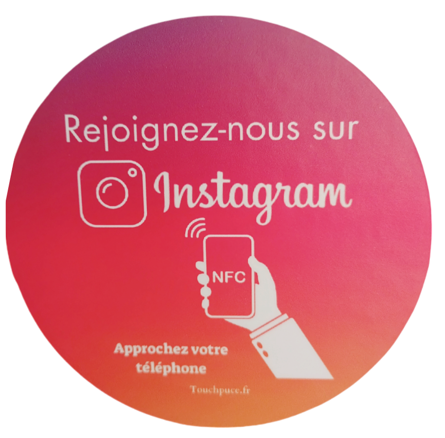 Sticker vitrine Instagram