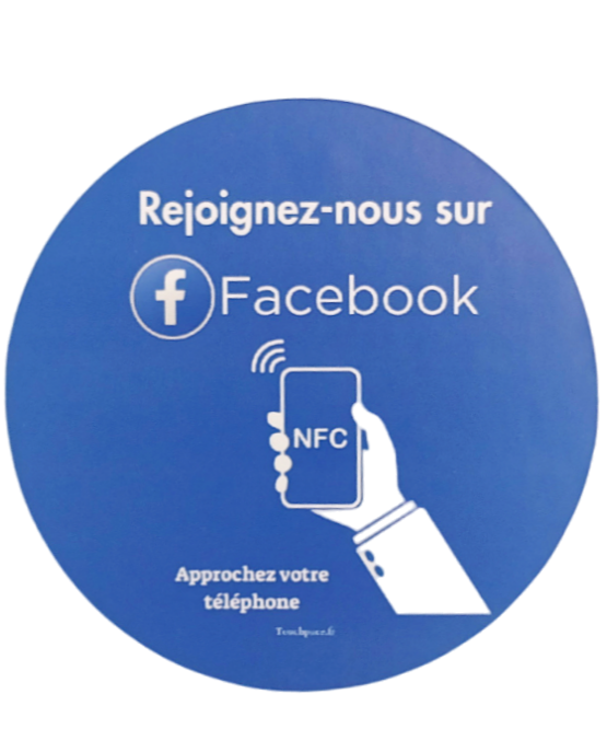 Sticker vitrine Facebook