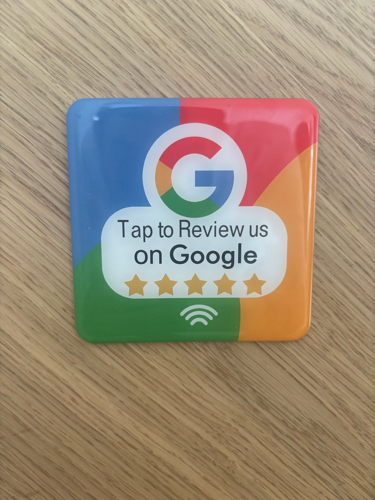 Autocollant NFC carré | Étiquette résine époxy | touchpuce