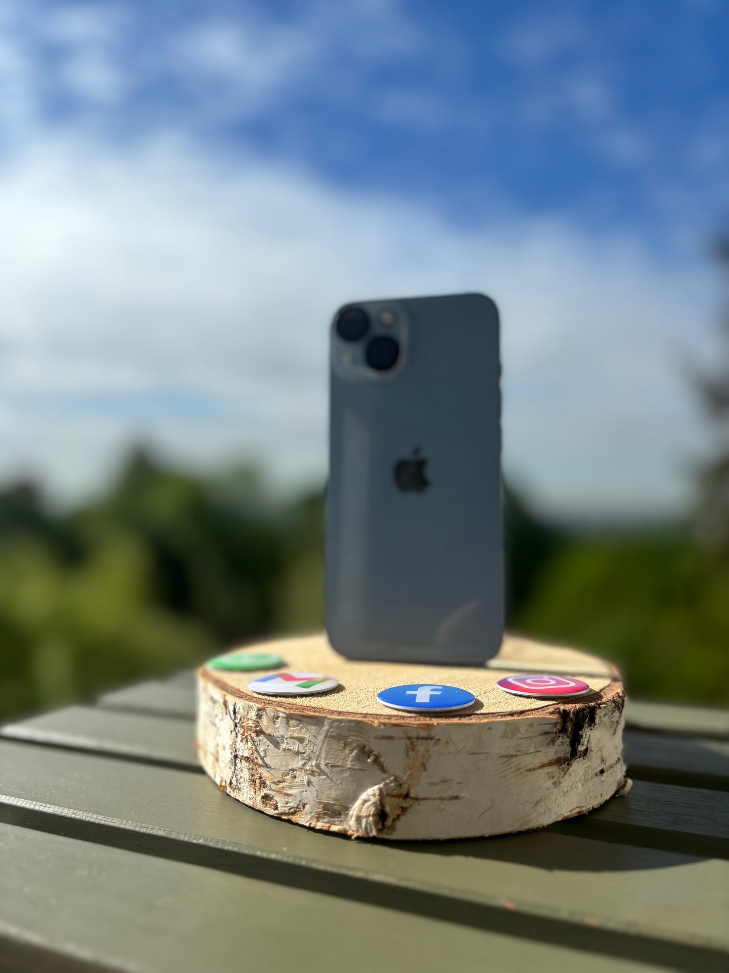 Sticker NFC Facebook en epoxy