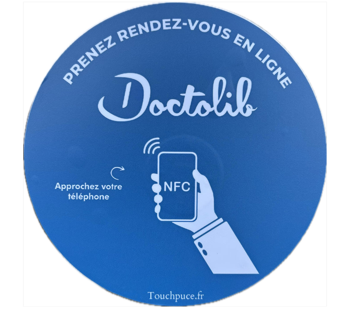 Sticker vitrine Doctolib